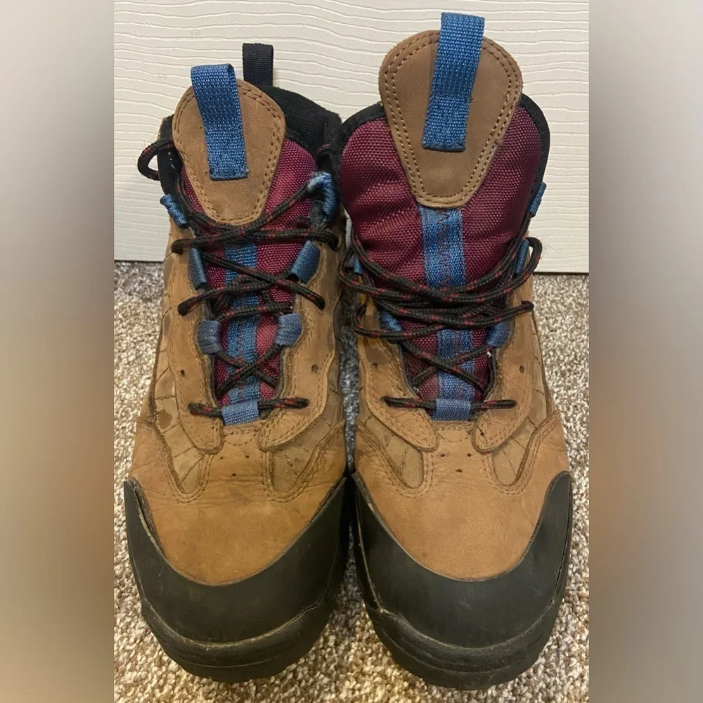 COLEMAN TUCSON BROWN LEATHER ANKLE HIKING MENS SZ 9 BOOTS